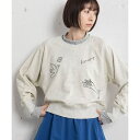 スーベニア刺繍クロップドスウェット/プードゥドゥ(POU DOU DOU)