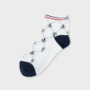 【新レーベル ADABAT NAVY】フルールドリスショートソックス/アダバット(adabat)