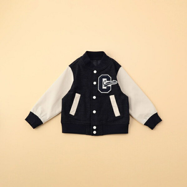 デニム調 スタジアムジャンパー(ベビーサイズ)／コムサイズム（COMME CA ISM）