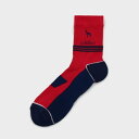 【新レーベル ADABAT NAVY】バイカラーショートソックス/アダバット(adabat)