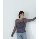 ソフトシアーレースカットソー/ナチュラルビューティーベーシック(NATURAL BEAUTY BASIC)(4)