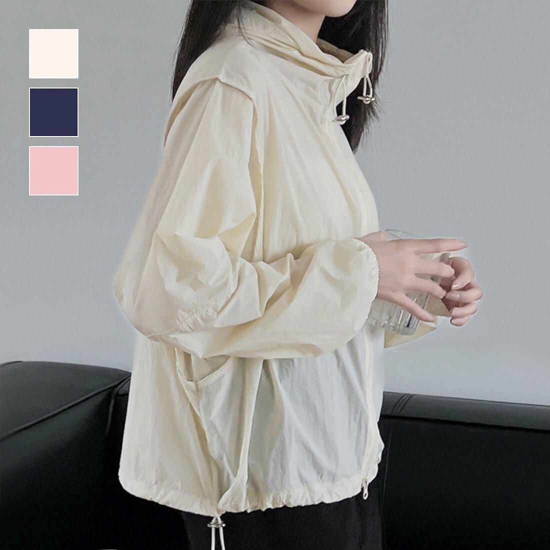 ドロストナイロンジャケット／メゾンドラティール（maison de LATIR）