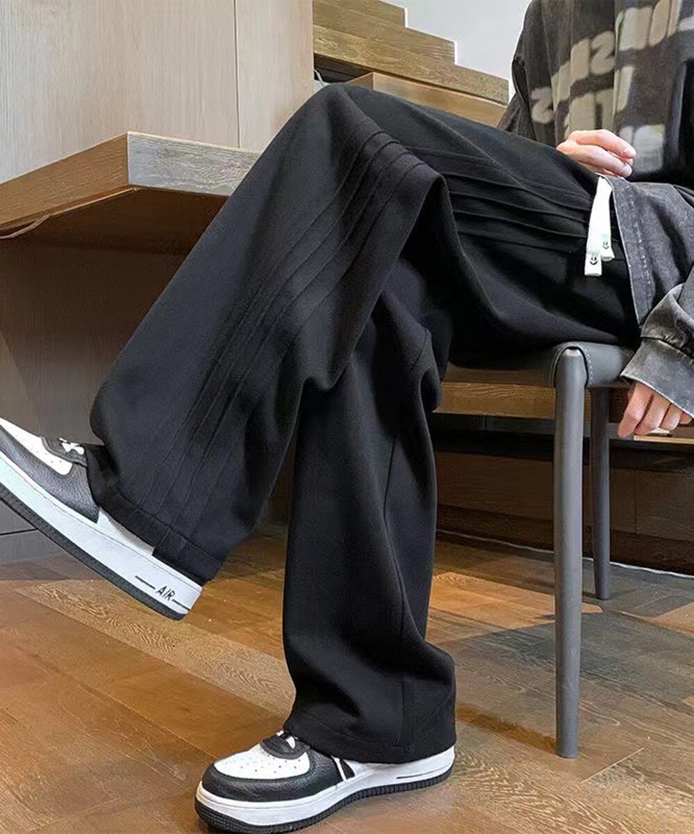 ビバリー タックライン ルーズ スウェットパンツ／ニュージェントルマン（NEW GENTLEMAN）