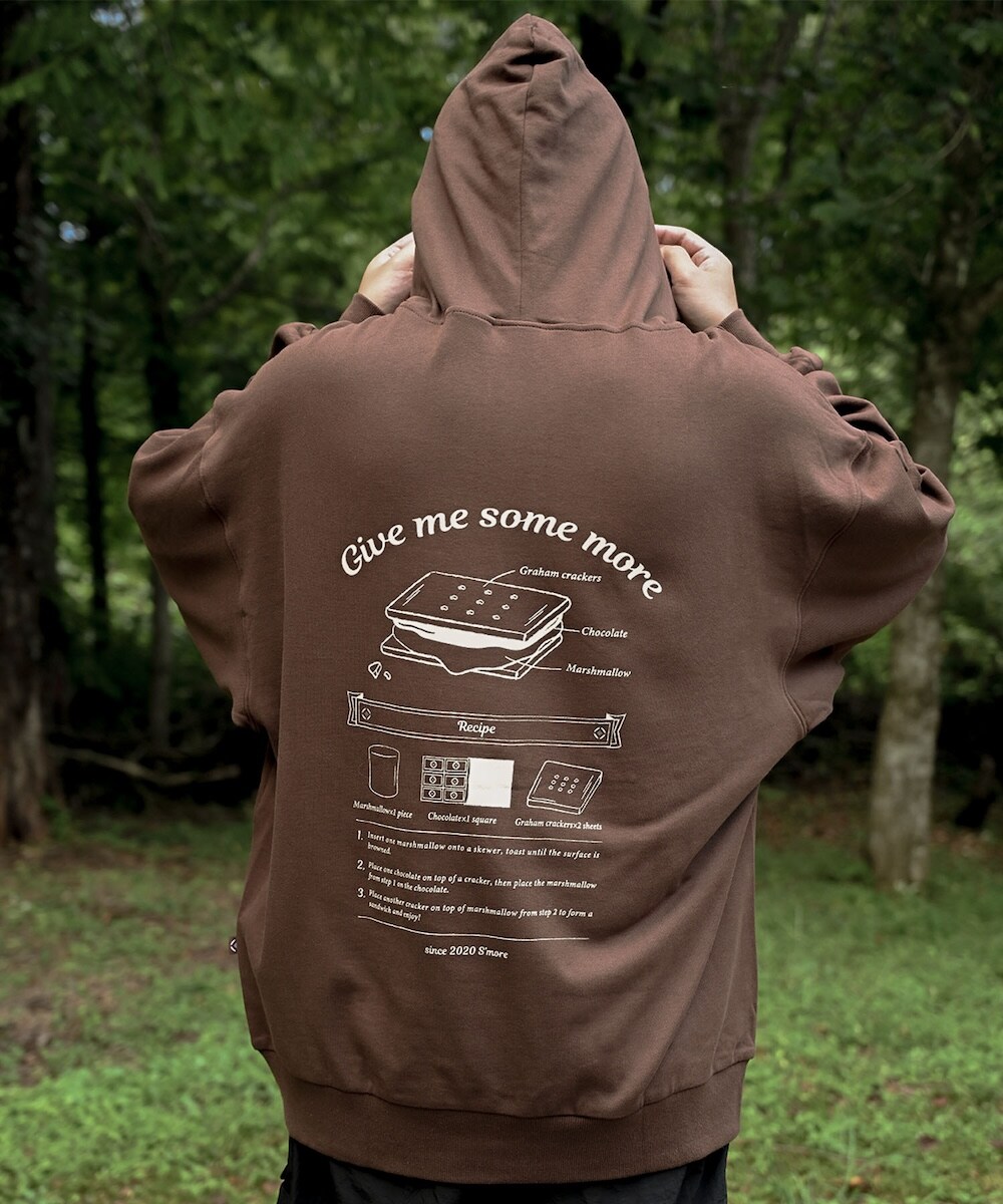 COTTON HOODED SWEATSHIRT - S'more recipe／スモア（S'more）