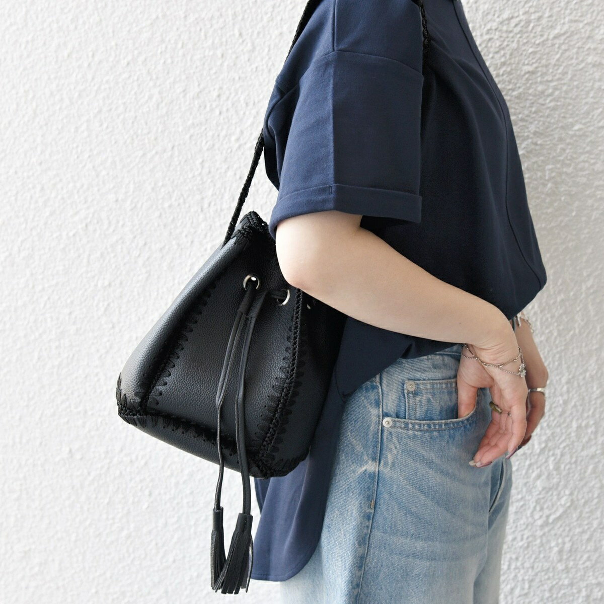 SHIPS any: エンブロイダリー 巾着 ショルダー バッグ／シップス エニィ（SHIPS any）のサムネイル