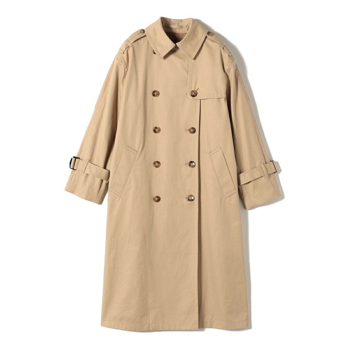 SHIPS Primary Navy Label:ギャバ トレンチコート／シップス（SHIPS）