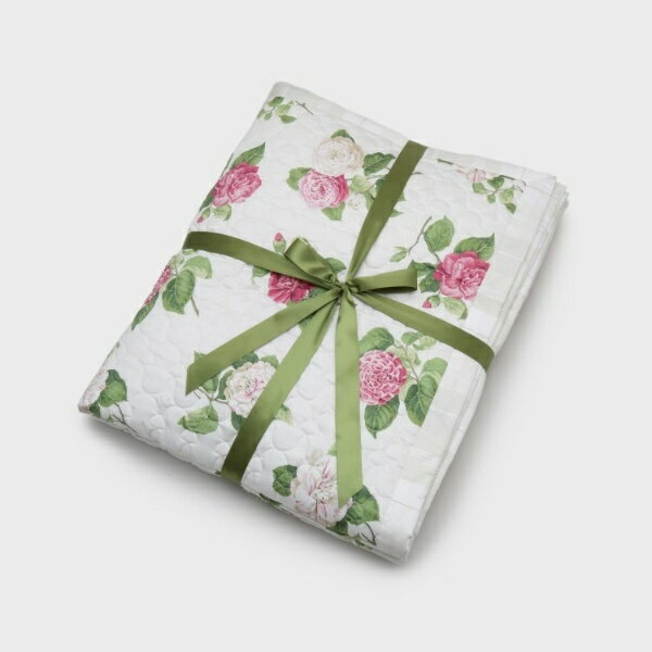 カミール柄 キルトマルチカバー 250×200cm／ローラ アシュレイ（LAURA ASHLEY）