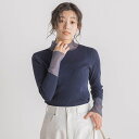 シアー切替RIBニット≪手洗い可能≫/ドロワットロートレアモン(Droite lautreamont)