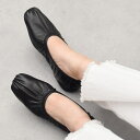 JVAM◆0.8cmヒール◆スクエアトウギャザーバレエシューズ/ブリジットバーキンセレクト(Bridget Birkin Select)(4)