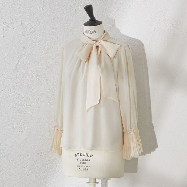 【ATELIER COLLECTION】ヴィンテージジョーゼットブラウス／アマカ（AMACA）