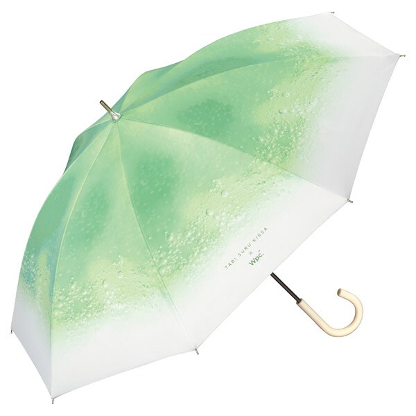 【Wpc.】日傘 旅する喫茶×Wpc. クリームソーダパラソル 完全遮光 遮熱 晴雨兼用 長傘／Wpc.（WPC）