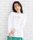 【大きいサイズ】 9号・15号・19号 FONTLAB カラフルロゴエンブロイダリーロングTシャツ/サブストリート(sab street)(4)