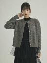 刺しゅうロゴケーブルニットカーディガン/フィフス(fifth)(4)