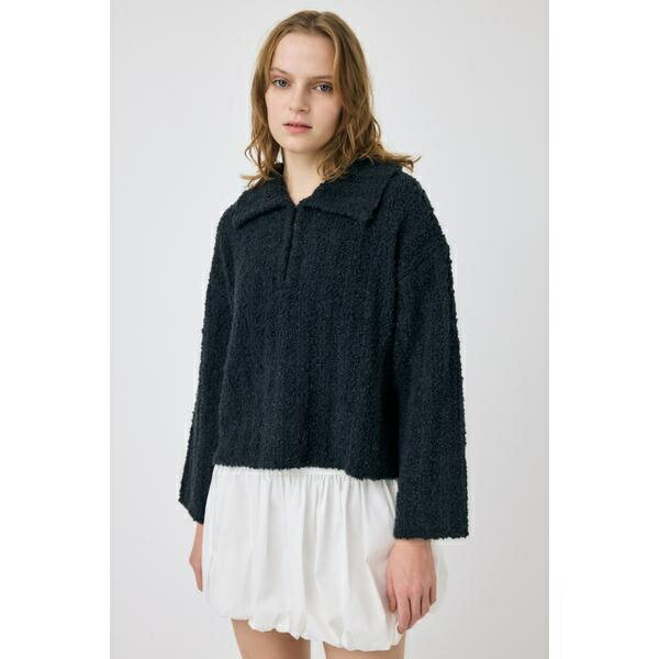 OPEN COLLAR ニット／マウジー（MOUSSY）