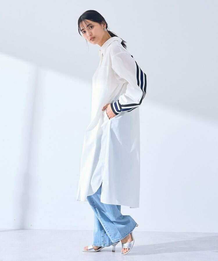 リブMIXシャツワンピース／イェッカ ヴェッカ（YECCA VECCA）