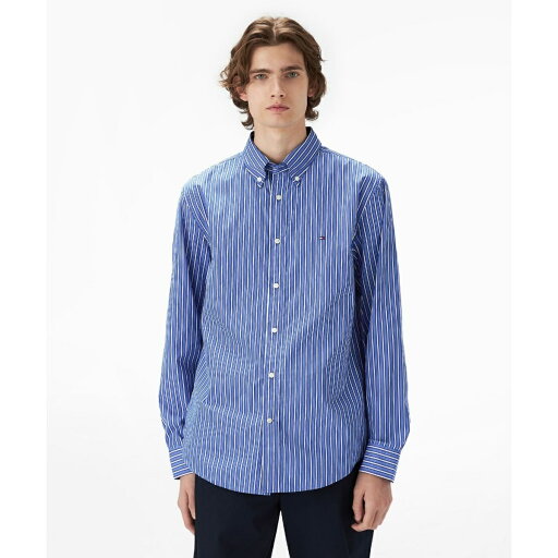 ポプリンデュオストライプシャツ/トミー ヒルフィガー(Tommy Hilfiger) ポプリンデュオストライプシャツ/トミー ヒルフィガー(Tommy Hilfiger)