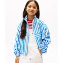 GIRLS ストライプウインドブレーカー/トミー ヒルフィガー(Tommy Hilfiger)