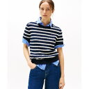ケーブルショートスリーブクルーネックセーター/トミー ジーンズ(TOMMY JEANS)