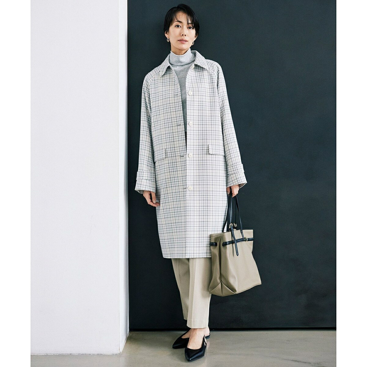 【洗える】オルタネートチェック コート／自由区（JIYU-KU） 0101marui-12803998 丸井(マルイ)楽天市場店 サンプル画像3