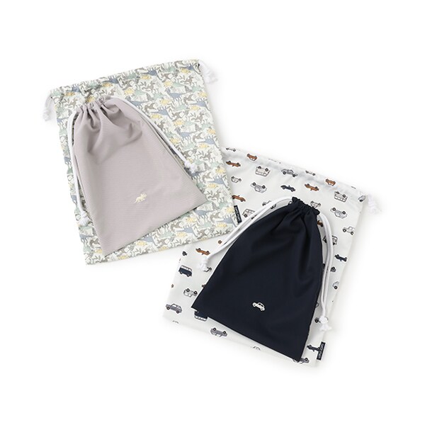 ワンポイント巾着2P／プティマイン（petit main）