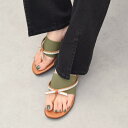 ITALIAN SHOEMAKERS◆2.5cmヒール◆ビジューストラップトングサンダル/ブリジットバーキンセレクト(Bridget Birkin Select)
