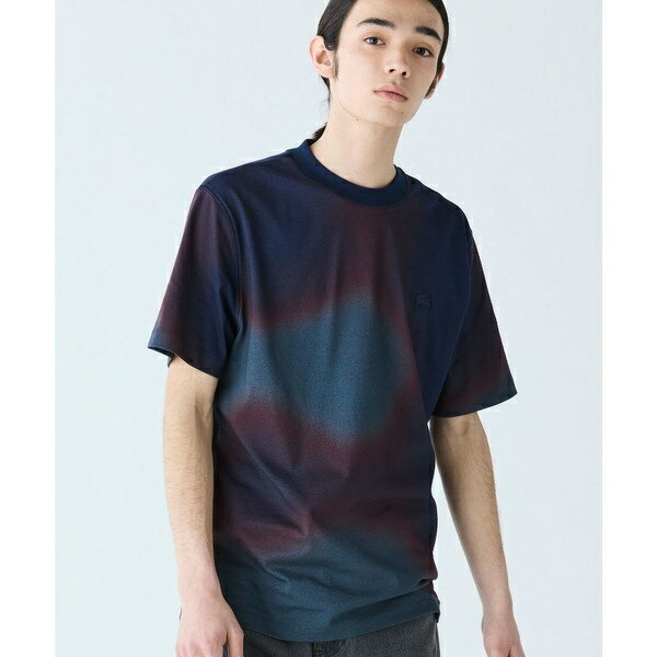オンブレテキスタイルクルーネック半袖Tシャツ／ラコステ（LACOSTE）