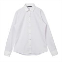 【透け防止】 ワイド 長袖 形態安定 レディースシャツ/ブリックハウス(BRICKHOUSE)