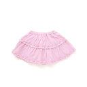 シャンブレーフリルブルマドッキングスカート(80~90cm)/ベベ(BeBe)