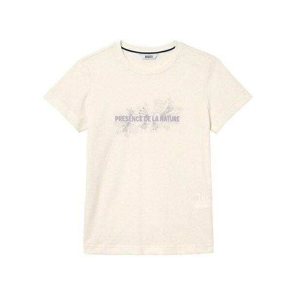 速乾 抗菌 防臭 フラワープリント半袖Tシャツ/エーグル(AIGLE)