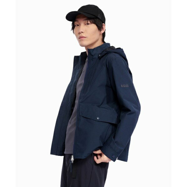 GORE-TEX ゴアテックス 防水 防風 透湿 3レイヤーフーデッドジャケット / フード取り外し／エーグル（AIGLE）