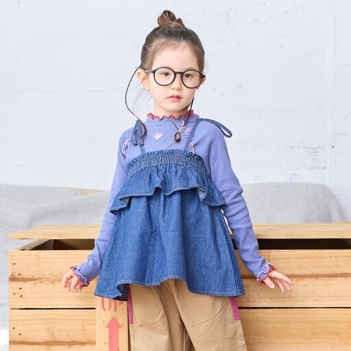 【COTTON from U.S.A】デニムキャミチュニック/マーキーズ(MARKEY'S) 【COTTON from U.S.A】デニムキャミチュニック/マーキーズ(MARKEY'S)
