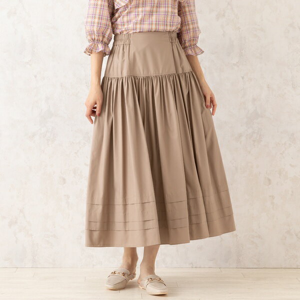 【撥水】ギャザー切替フレアスカート／ローズティアラ（Rose Tiara）のサムネイル