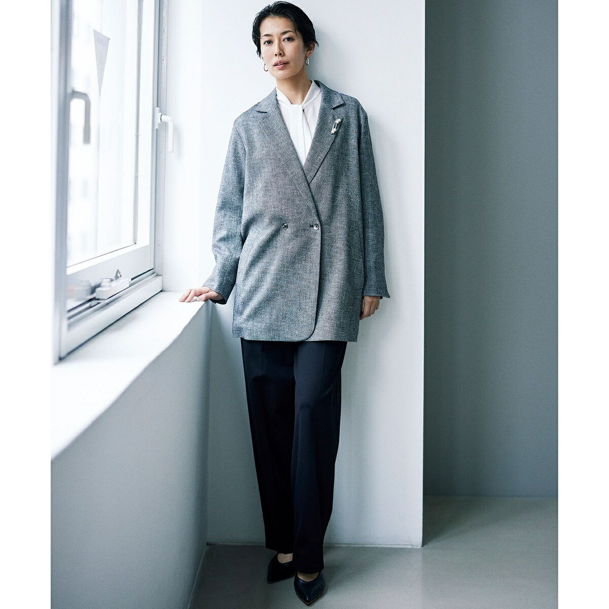 【洗える】ライトネップツイルジャケット コート／自由区（JIYU-KU） 0101marui-12807274 丸井(マルイ)楽天市場店 サンプル画像2