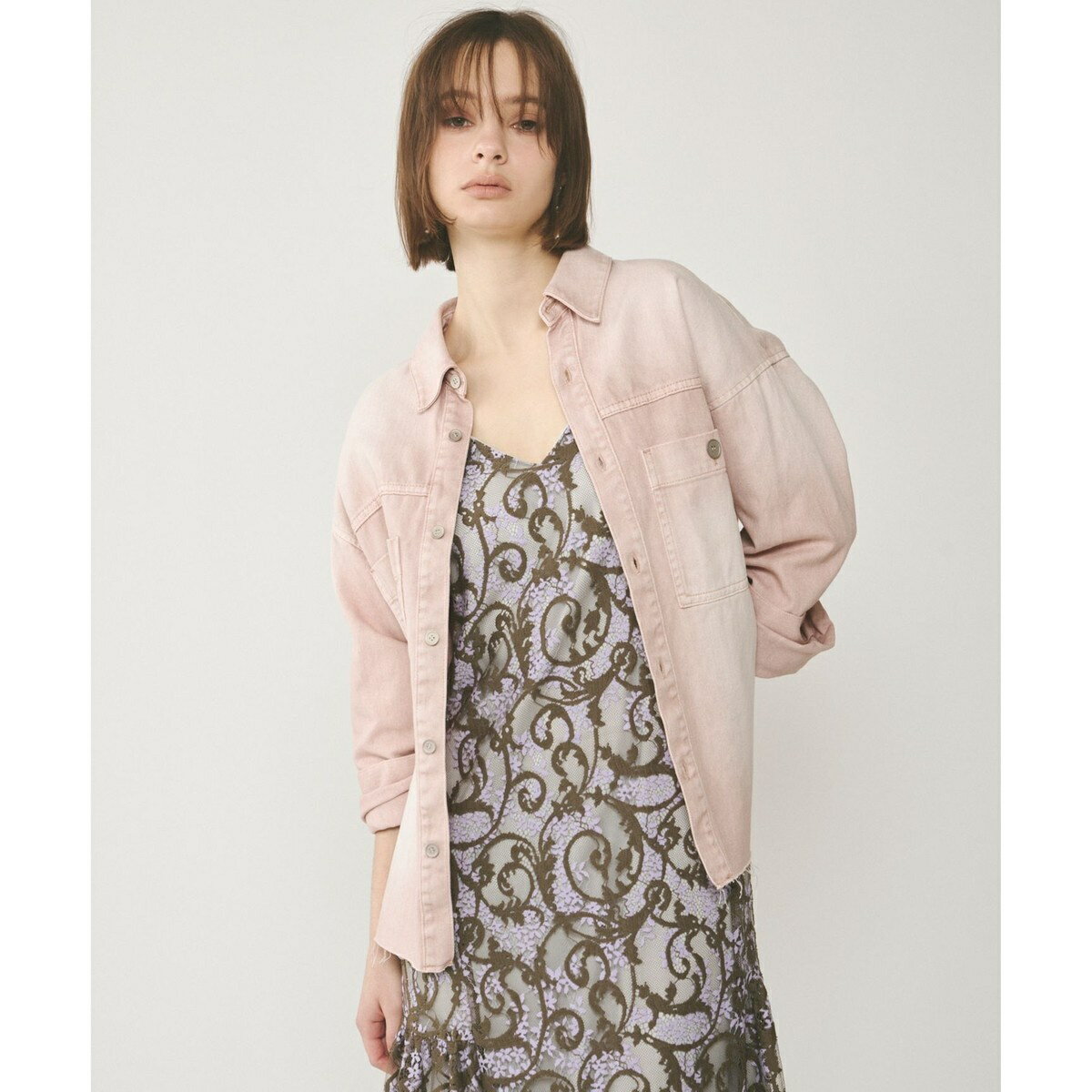 オーバーデニムシャツ／グレースコンチネンタル（GRACE CONTINENTAL）