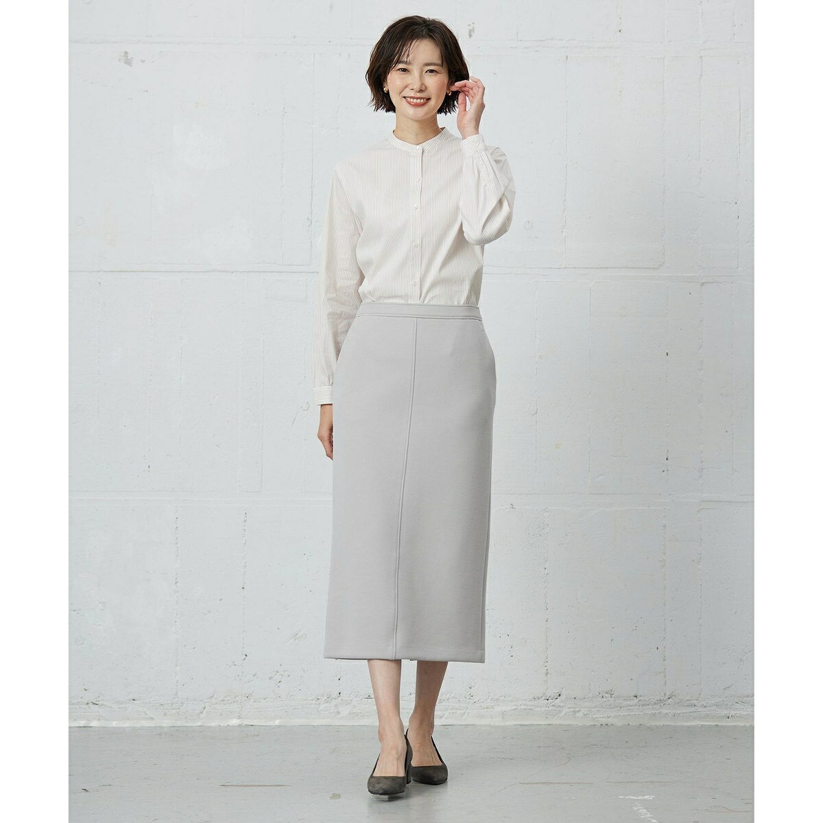 【洗える】BEZ VEGA バンドカラー ブラウス／Jプレス（J.PRESS） 0101marui-12808490 丸井(マルイ)楽天市場店 サンプル画像2