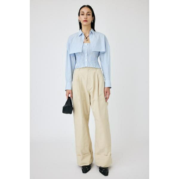 DOUBLE KNEE タックパンツ／マウジー（MOUSSY）