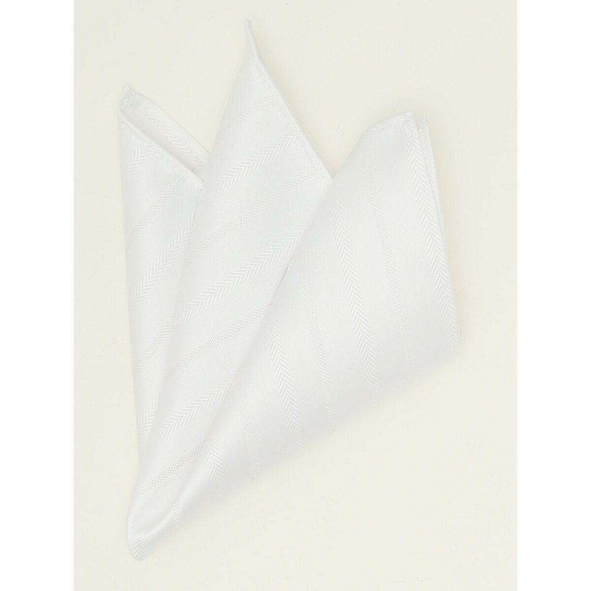 m.f.エディトリアル シルク混 ストライプ柄 フォーマルチーフ／m.f.エディトリアル（m.f.editorial）