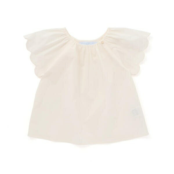 ハイブリッドタイプライタースカラップブラウス(100~140cm)／タルティーヌ エ ショコラ（Tartine et Ch..