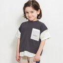 【おそろい】ミモザ刺繍半袖Tシャツ/ブランシェス(branshes)