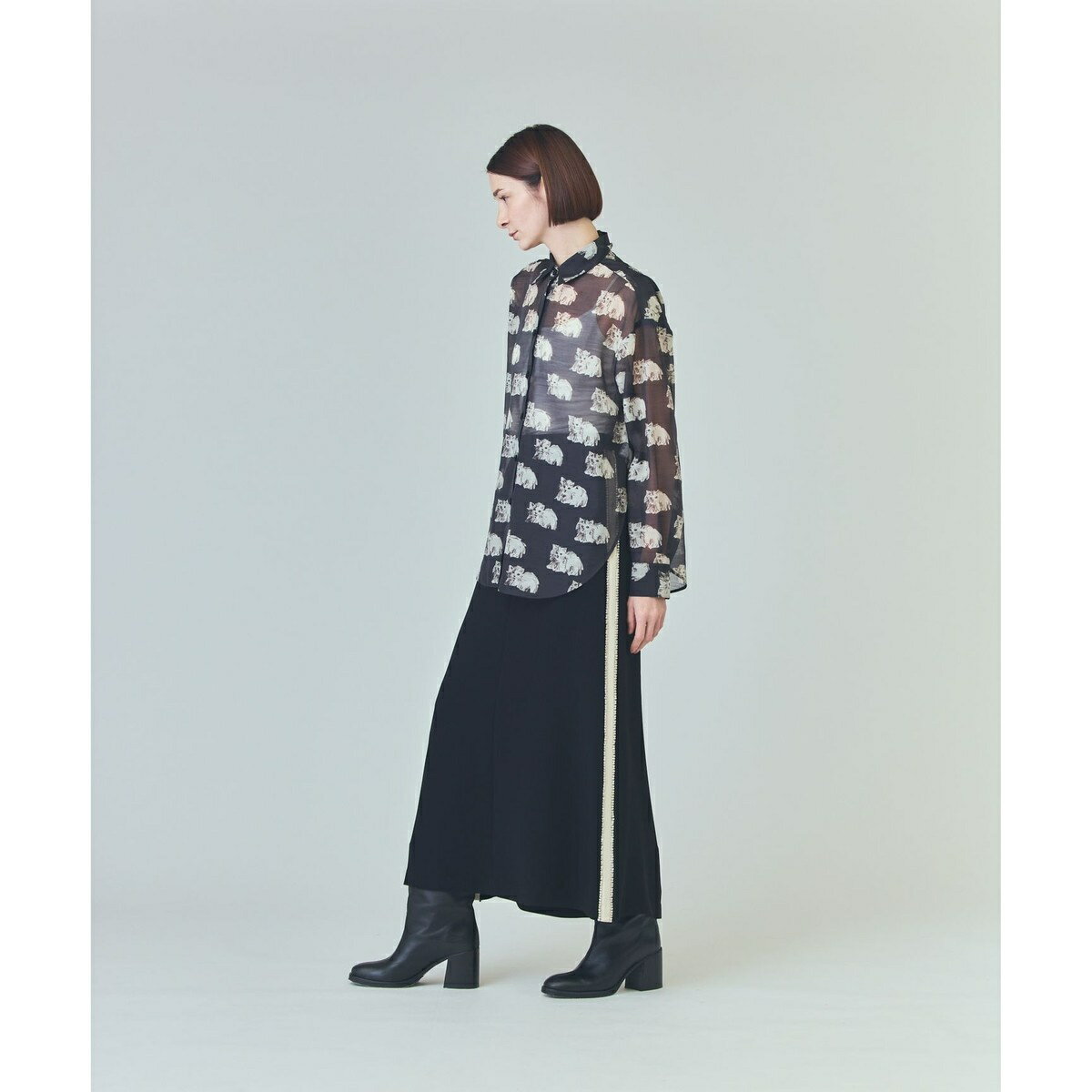 ラインビジューロングスカート／グレースコンチネンタル（GRACE CONTINENTAL）