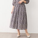 【洗える/コットン100%/同柄アイテムあり】アマイア ディッツィー柄 スカート/ローラ アシュレイ(LAURA ASHLEY)