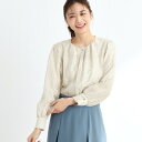 【春SALE/手洗い可】ドットジャカードブラウス/リフレクト(Reflect)