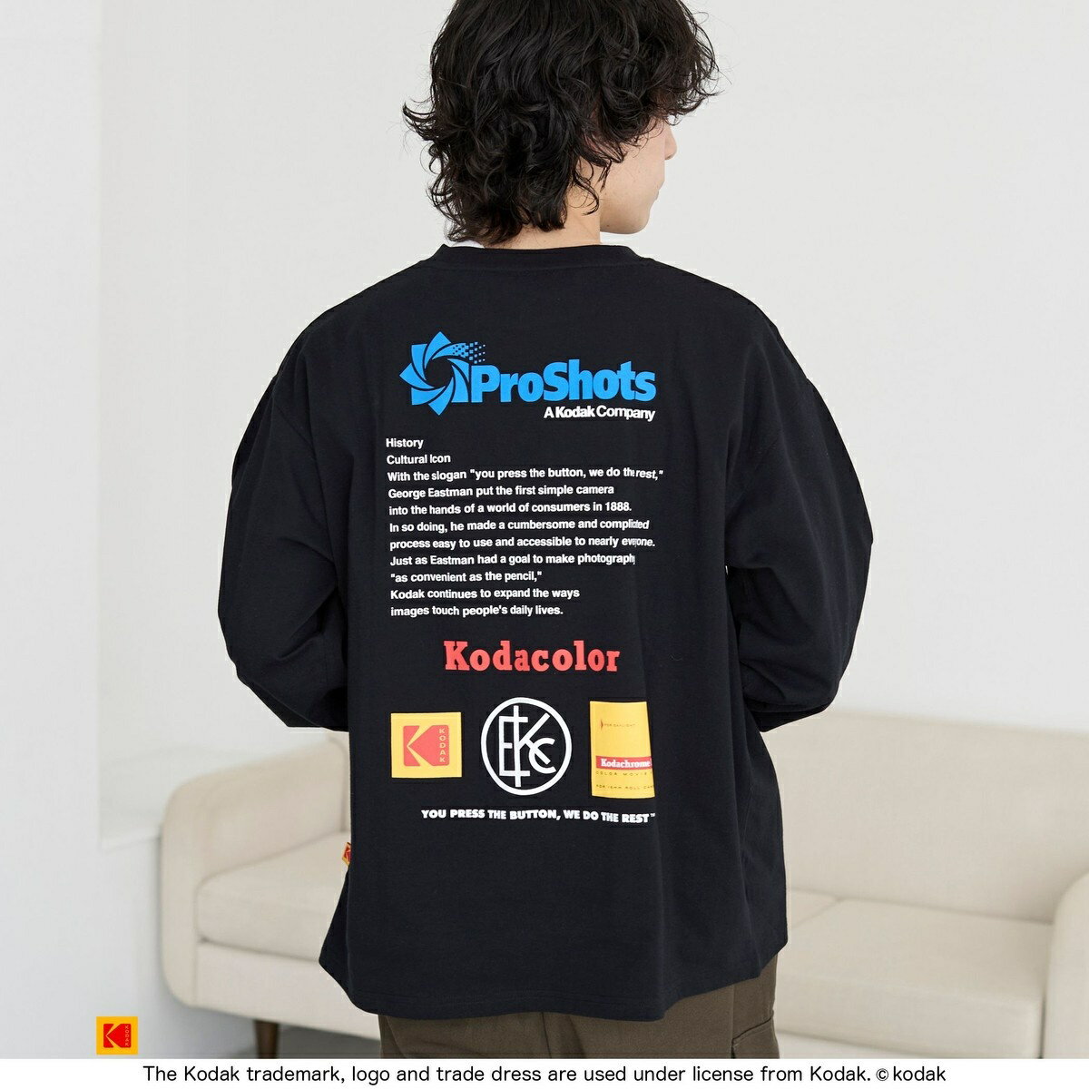 KODAK★エッセンシャル スモールワーディング長袖Tシャツ♪ 楽天市場】コダック(サイズ(S/M/L)M)(Tシャツ・カットソー