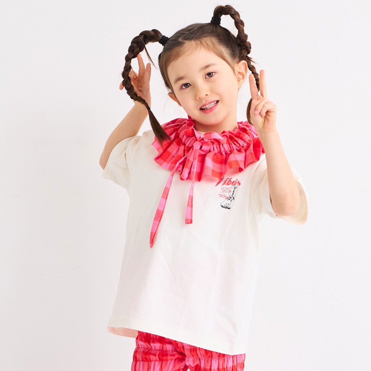 ギンガムフリルベルト(キッズFREE)／マーキーズ（MARKEY'S）