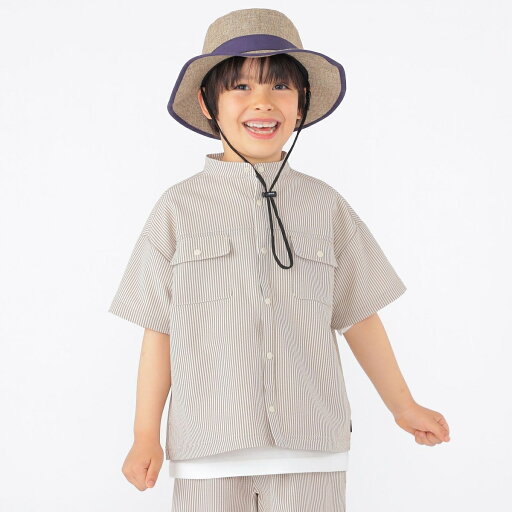 SHIPS KIDS:100〜130cm /〈UVカット/吸水速乾〉ドライタッチ ストライプ シャツ/シップス(SHIPS) SHIPS KIDS:100〜130cm /〈UVカット/吸水速乾〉ドライタッチ ストライプ シャツ/シップス(SHIPS)