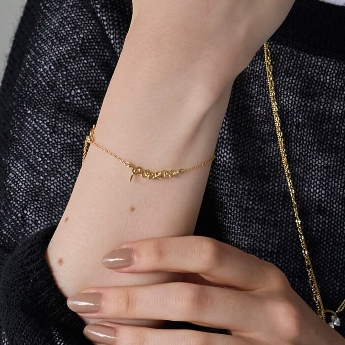 ラッキーレターブレスレット(パワー)／フィービィー（Phoebe）