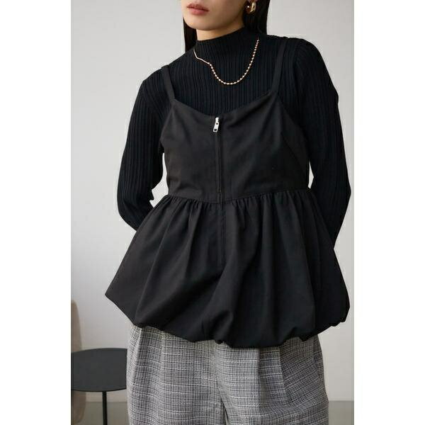 フロントジップバルーンキャミ／ア