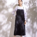春SALE!【トレンド素材】シアーカットジャカード キャミワンピース/インディヴィ(INDIVI)