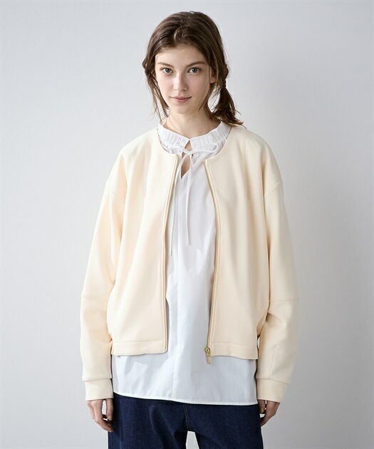 楽天市場】ノーカラージップブルゾンの通販