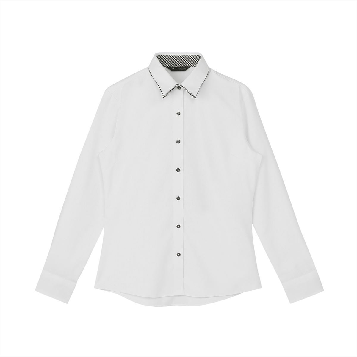 【透け防止】 レギュラー 長袖 形態安定 レディースシャツ/ブリックハウス(BRICKHOUSE)